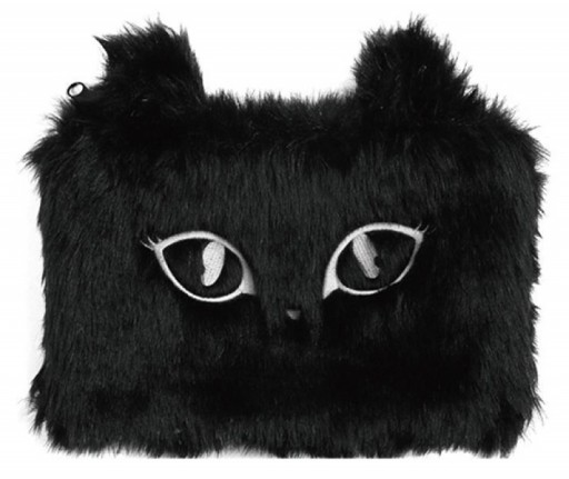 MEMORIS Fluffy Cat peračník-vrecko, čierne