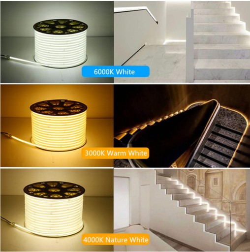 NEUTRÁLNY LED pás COB 288 230V 1m/b IP67