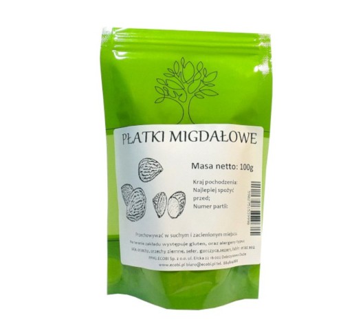 MANDĽOVÉ VLOČKY 100 g OD ECOBI
