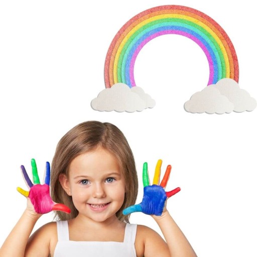 Kreatívna umelecká sada DIY RAINBOW výrezov pre deti 6x