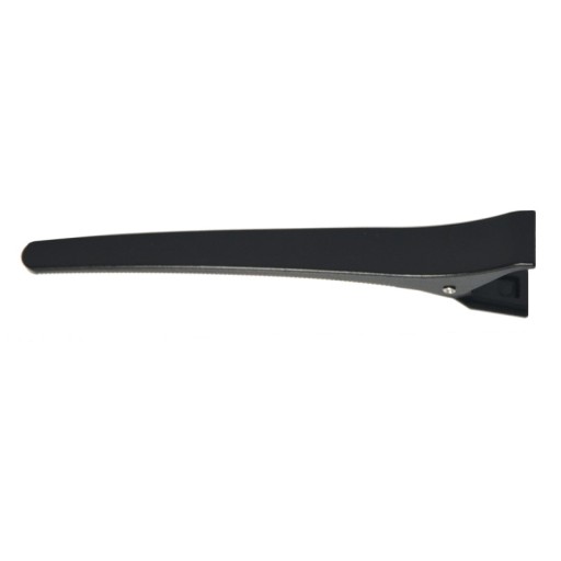 Sponky do vlasov Plastové kadernícke spony LONG BLACK STRAIGHT 12 ks