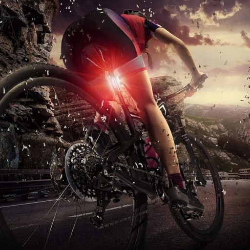 CYKLISTICKÁ LAMPA PREDNÉ ZADNÉ LED SVETLO NA RIADITEĽ BICYKLA JASNÉ VÝKONNÉ USB