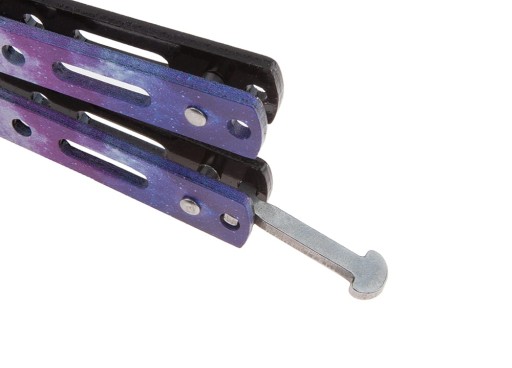 Tréningový nôž TUPÝ BOTTERFLY CS:GO PURPLE N464A