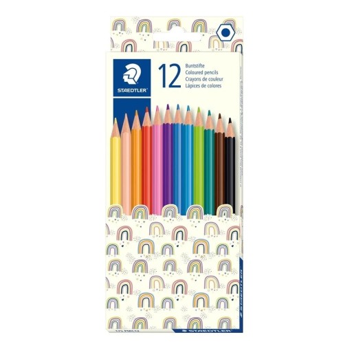 Školské pastelky, 12 farieb, STAEDTLER - SUPER KVALITA