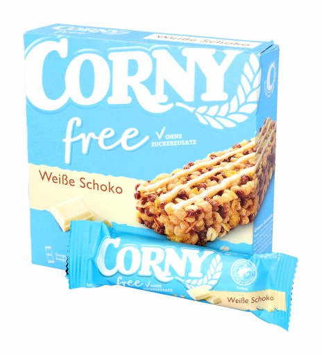 CORNY tyčinka Biela čokoláda CUKOR ZDARMA 6 kusov DE