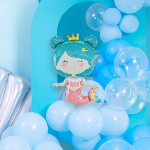 Morská panna fóliová balónová dekorácia Morská panna Underwater World OCEAN Birthday 58x98