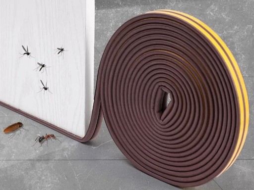 SAMOLEPIACE ZVUKOVÉ TESNENIE NA DVERE A OKNÁ 9mm*2mm*5m typ I HNEDÁ