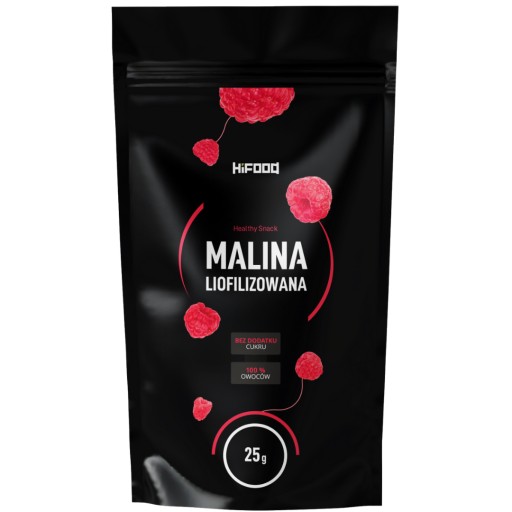 Lyofilizované maliny 25g HiFOOD PREMIUM CEL