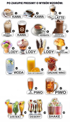 NÁLEPKA NA MENU NA TABUĽKU PIVO ZMRZLINA PIZZA MNOHÉ DIZAJNY NA VÝBER