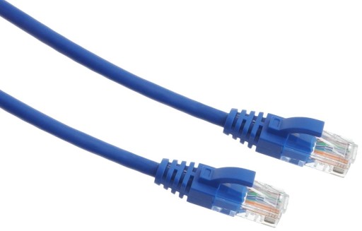 Ethernet LAN UTP patch kábel, kat. 6, 1 m, modrý, LAN1.0 BLU KÁBEL