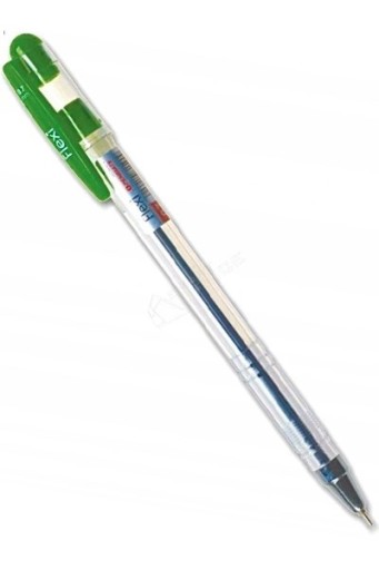 GUĽOVODOVÉ PERO S ČIAPKOM ZELENÝ FLEXI PENMATE 0,7 MM