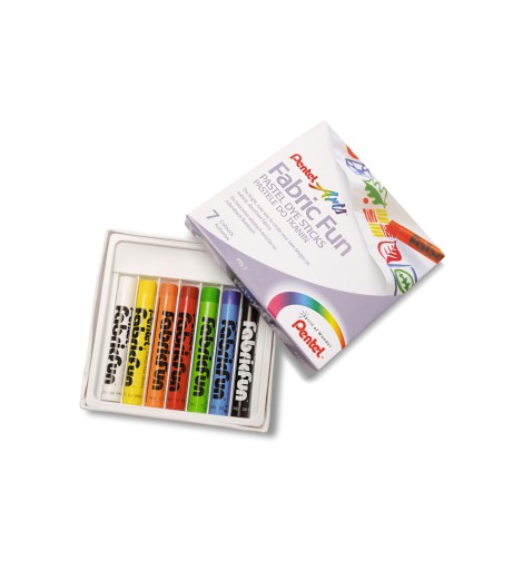 Pastelky na maľovanie látok 7 farieb Pentel
