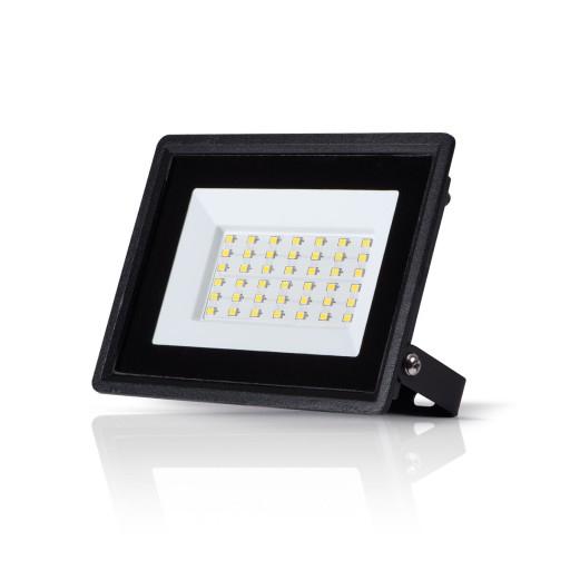 LED halogénový reflektor čierny IP65, svietidlo 30W