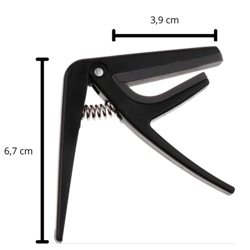MINI kapodaster pre UKULELE black PRO