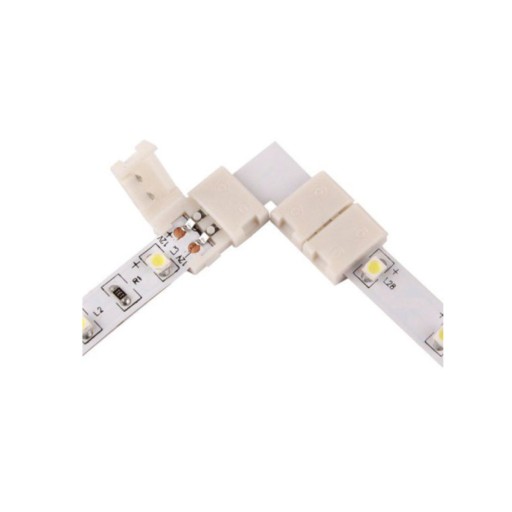 UHOLOVÝ KONEKTOR PRE PRIPOJENIE ŠÍRKY LED PÁSU. 8 mm