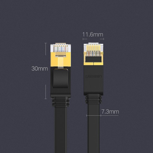 Ugreen NW106 Ethernet RJ45 LAN kábel 0,5 m Cat 7 U/FTP pre internet