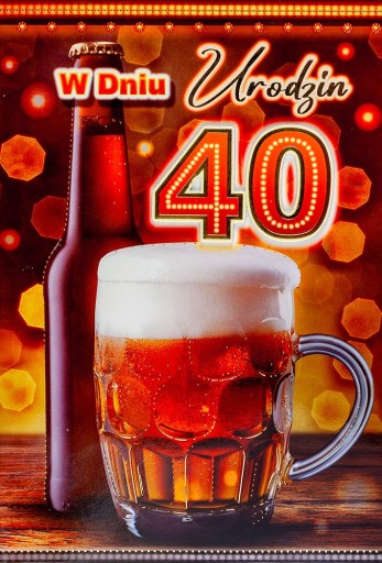 Blahoželanie k 40. narodeninám pre chlapa 3D Darček k 40. narodeninám pre chlapa M930