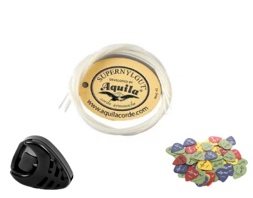 PROMO - STRUNKY AQUILA UKULELE + DOPLNKY