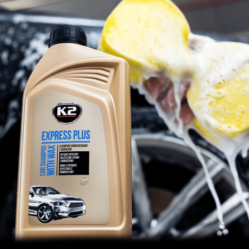 Autošampón s karnaubským voskom K2 Express Plus 1L