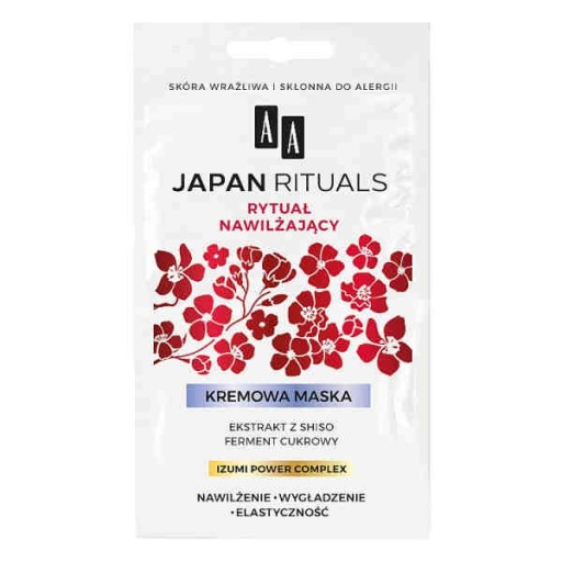 MASKA NA TVÁR S EXTRAKTOM SHISO KRÁSNA PLEŤ AA JAPONSKÉ RITUÁLY