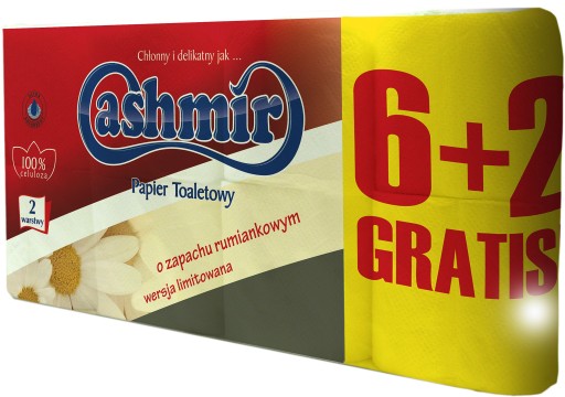 KAŠMÍROVÝ TOALETNÝ PAPIER 6 2KS.