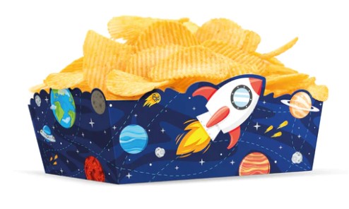 CHIPS BOXES COSMOS ROCKET narodeniny PP