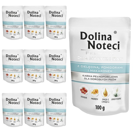DOLINA NOTECI Teľacie, paradajkové a cestoviny pre malé plemená 100g