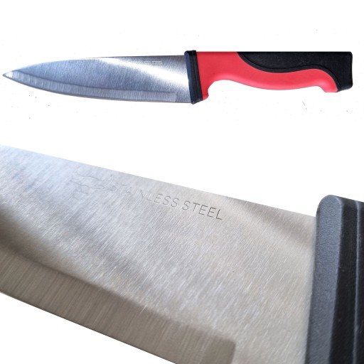 KUCHYŇSKÝ NÔŽ NA ZELENINU s puzdrom, OSTRÝ, 20 cm