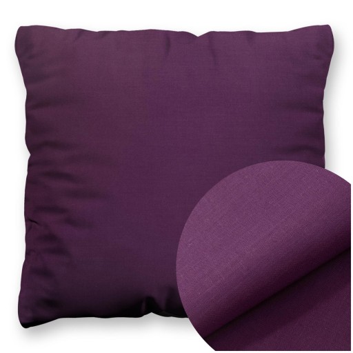Obliečka na vankúš 45x45 hladká bavlna Ola Plum