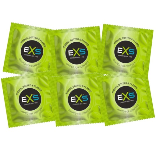 EXS EXTREME kondómy, prúžky a výstupky umocňujúce orgazmus, sex, 25 ks.