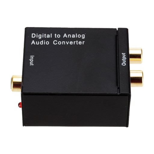 DAC DIGITÁLNY NA ANALOGOVÝ PREVODNÍK + OPTICKÝ KÁBEL
