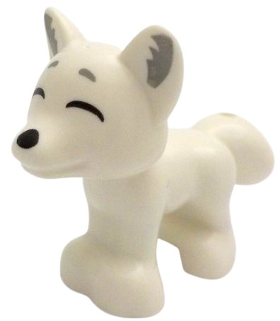 LEGO 19532pb06 FOX FOX biela NOVINKA (2g)