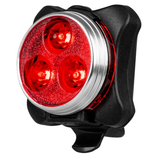LED ZADNÁ BICYKLE LAMPA USB zadná + BATÉRIA