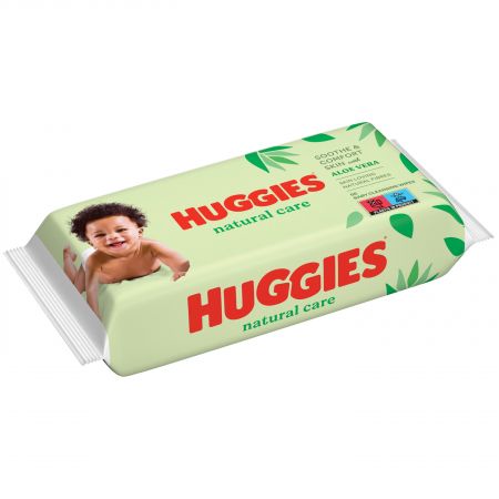 Huggies Natural Care vlhčené obrúsky 56 ks