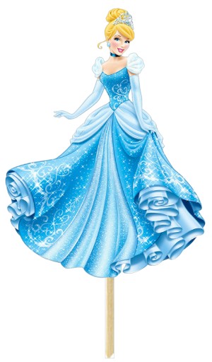 TOPPERS TOPPER CAKE TOPPER CUPETS DEKORÁCIA DISNEY PRINCESS ARIEL 9 ks