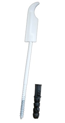 RÚČKA hliníkový hák chladiča VEŠIAK 24cm šabľa