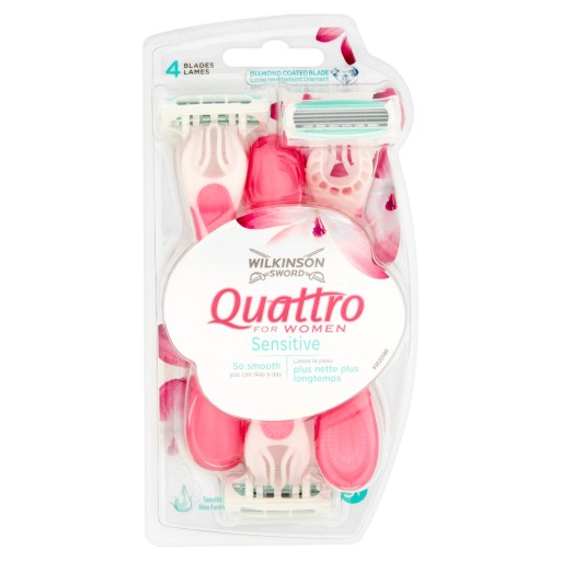 WILKINSON MEČ QUATTRO PRE ŽENY CITLIVÝ 3KS