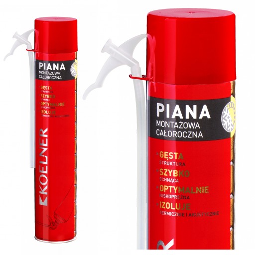 NÍZKOTLAKOVÁ HADICE MONTÁŽ PENOVÁ celoročná pištoľ KOELNER 660ml
