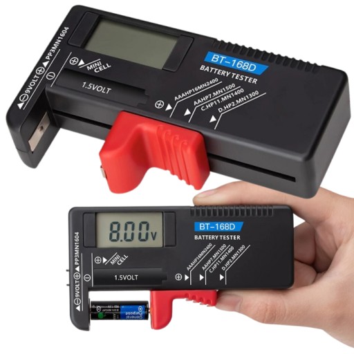 TESTER BATÉRIÍ AAA AA BT-168D