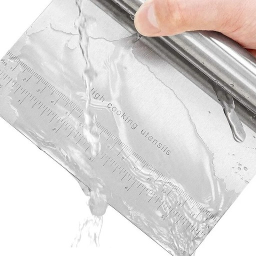 KOVOVÁ STIERKA VEĽKÁ ŠKRABKA TORTA Nôž VEĽKÁ KRÉMOVÁ TORTA HMOTA