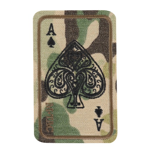 VYŠÍVANÉ PÝKOVÉ ACE KARTA PÝKOVÉ ACE M-TAC MULTICAM VELCRO NÁŠIVKA