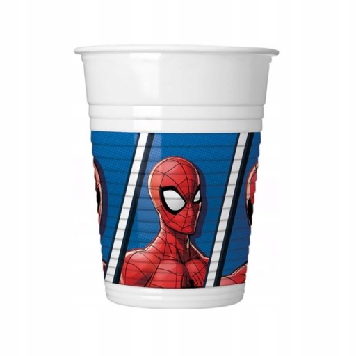 Plastové narodeninové poháre Spider-Man Marvel 8 ks