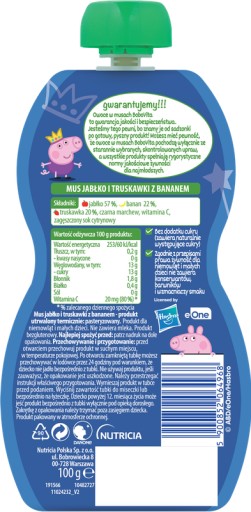 BoboVita Peppa Jablko, jahoda, banán pena 100 g