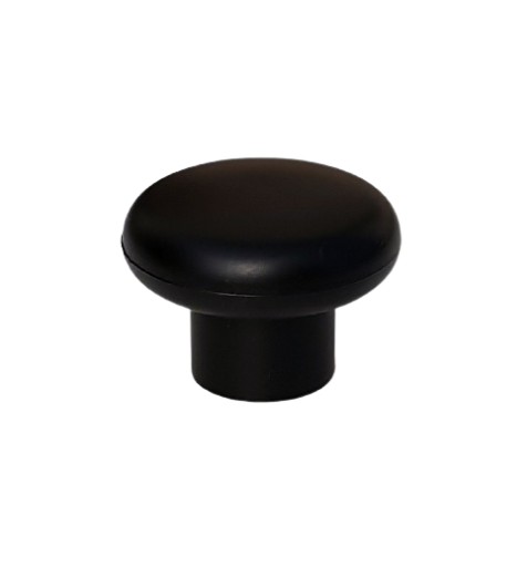 Nábytková kľučka G1 Gombík 34mm Matt Black + skrutky