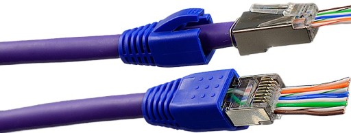 RJ45 CAT.6 ZÁSTRČKY PRECHODENÉ tienené STP FTP PRECHODENÉ ZLATENÉ 10ks