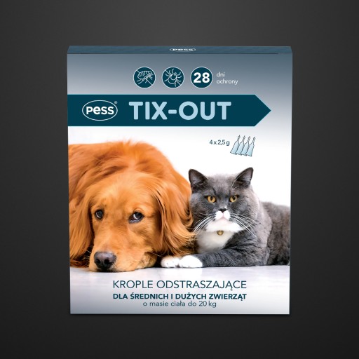 Obojok s kvapkami proti blchám a kliešťom pre psov a mačky + návlek.