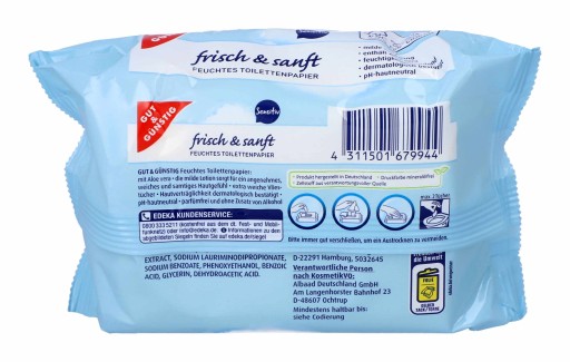 Vlhčený toaletný papier Gut Gunstig Sensitive70