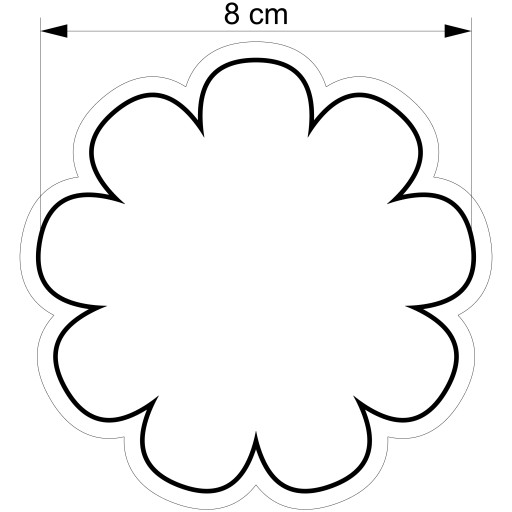 VEĽKONOČNÁ formička Vykrajovač na perníčky EASTER Flower Flower 8cm