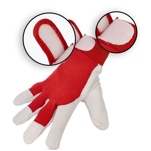 Kožené pracovné rukavice Velcro Goat Leather Strong