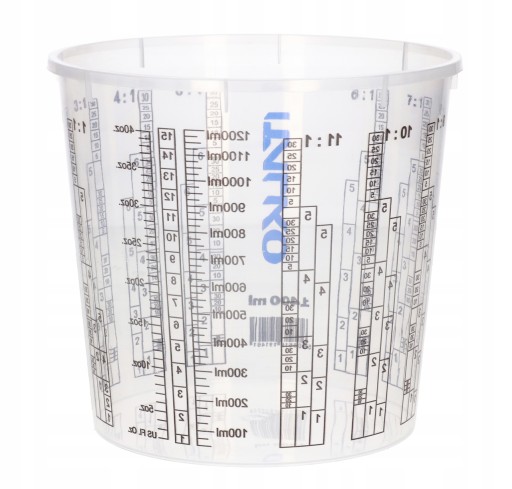 HRNČEK NA MIEŠANIE LAKOVÝCH FAREB S STUPŇOU, 1400ml